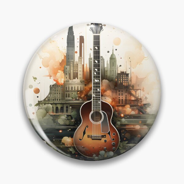 Item preview, Guitar in the Cityscape designed and sold by soulofalion.