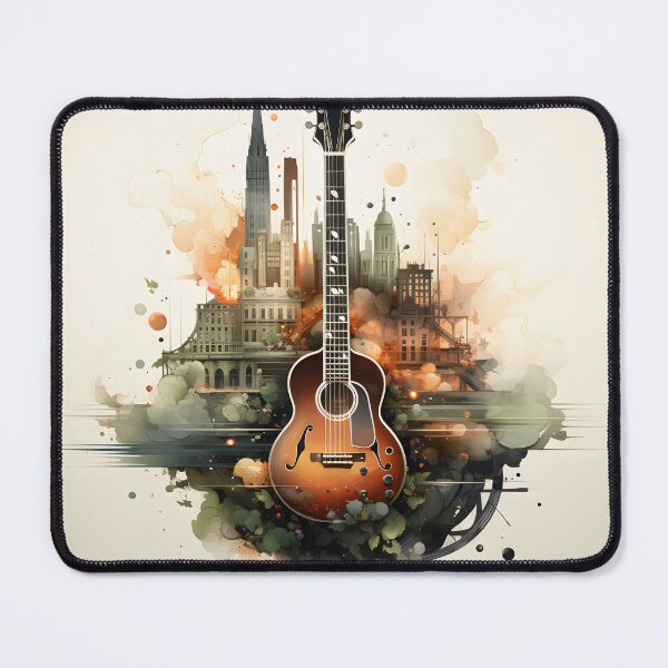Item preview, Guitar in the Cityscape designed and sold by soulofalion.