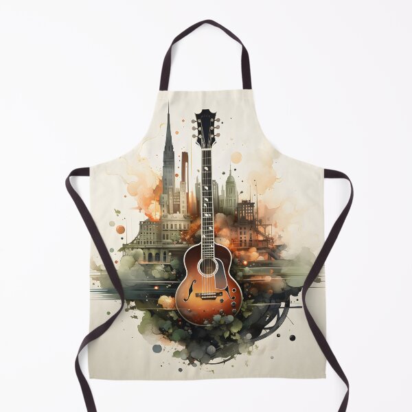 Item preview, Guitar in the Cityscape designed and sold by soulofalion.