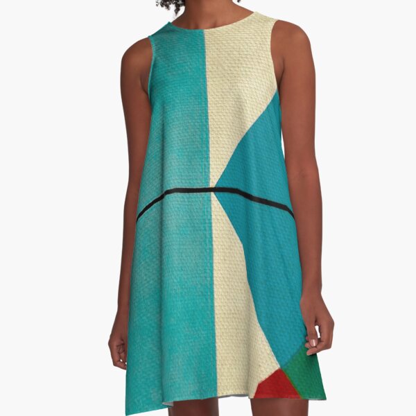 Geometric Thoughts 1 A-Line Dress