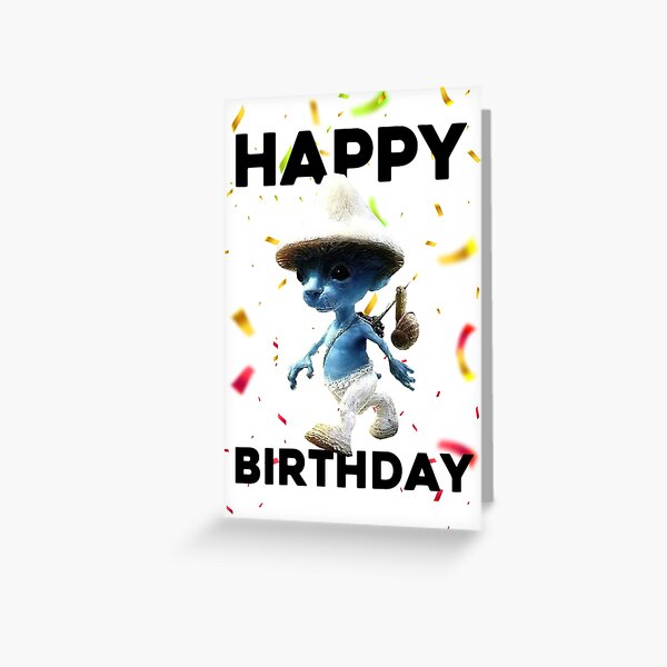 "Smurf Cat Meme" Greeting Card for Sale by POPCulturejb | Redbubble