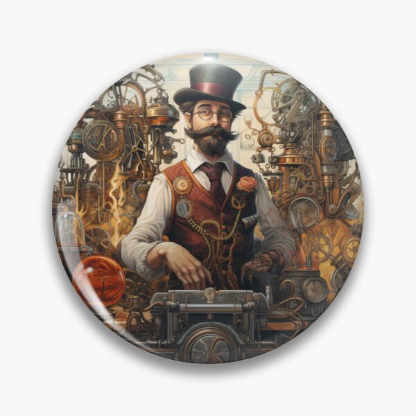 Item preview, Victorian Steampunk Inventor Victorian Inspired Art  designed and sold by CDC40.