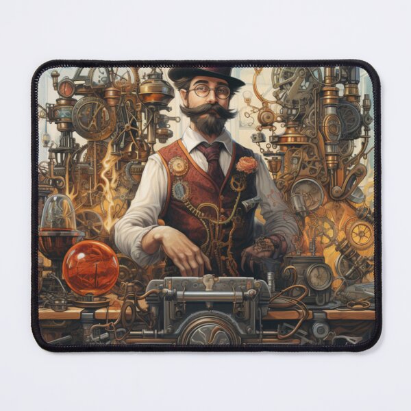 Item preview, Victorian Steampunk Inventor Victorian Inspired Art designed and sold by CDC40.