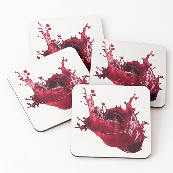 Item preview, Staged photography of a vibrant red wine splash in the style of the red wine flood in Portugal designed and sold by AI-Only Creations.