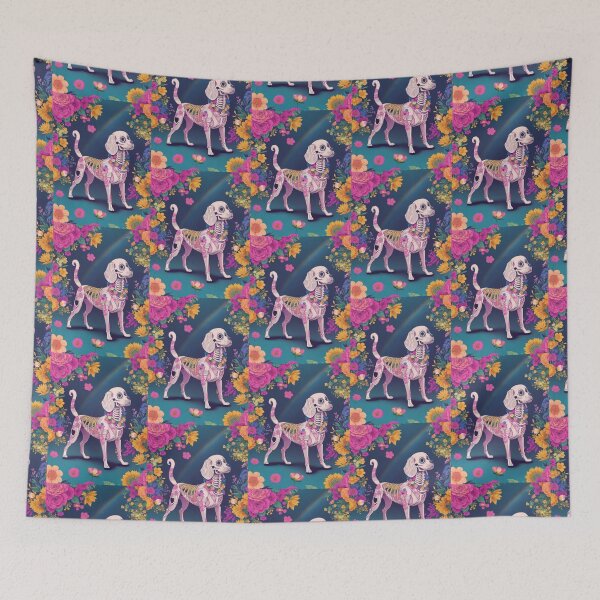Item preview,  Day Of The Dead Dog Skulls Sugar Puppy Mexican Death Day For Dog Lover  designed and sold by Petsthetic.