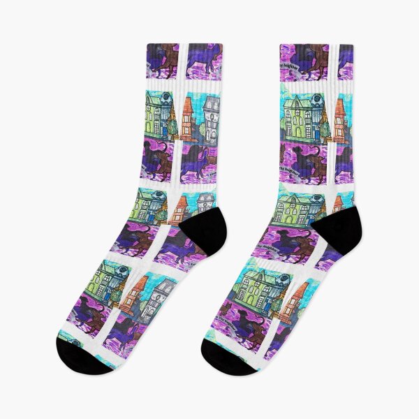 Item preview, Love Thy Neighbor Cats and Dogs in Cityscape designed and sold by gleefulme.
