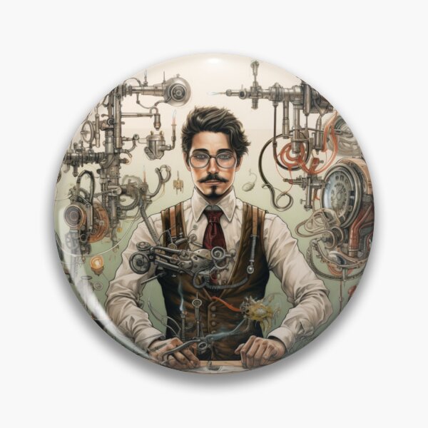 Item preview, Victorian Steampunk Inventor Victorian Inspired Art  designed and sold by CDC40.