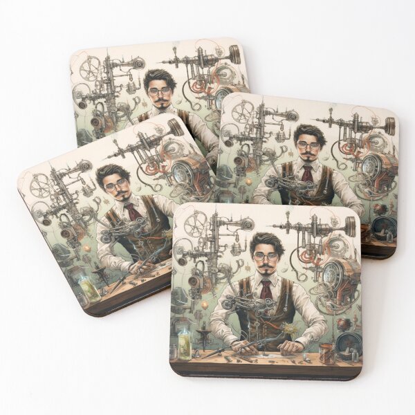 Item preview, Victorian Steampunk Inventor Victorian Inspired Art  designed and sold by CDC40.