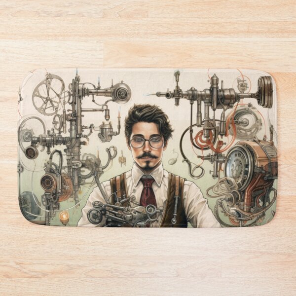 Item preview, Victorian Steampunk Inventor Victorian Inspired Art  designed and sold by CDC40.