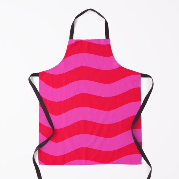 Item preview, Bold Vivid Wavy Pattern in Pink and Neon Red designed and sold by Deutschic.