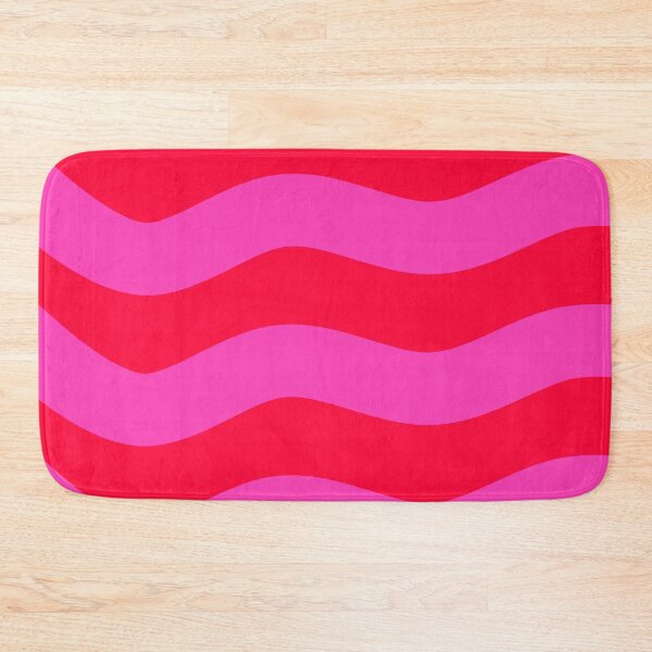 Item preview, Bold Vivid Wavy Pattern in Pink and Neon Red designed and sold by Deutschic.