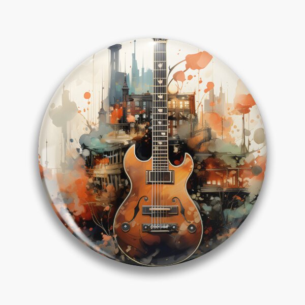 Item preview, Guitar in the Cityscape designed and sold by soulofalion.