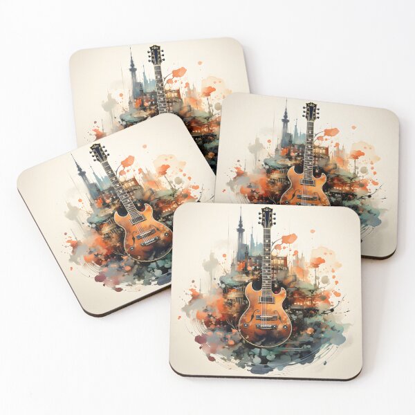 Item preview, Guitar in the Cityscape designed and sold by soulofalion.