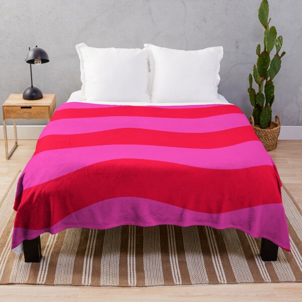 Item preview, Bold Vivid Wavy Pattern in Pink and Neon Red designed and sold by Deutschic.