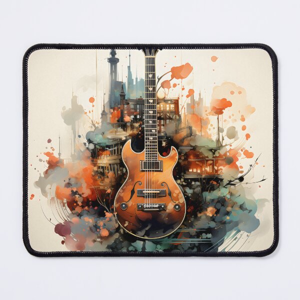 Item preview, Guitar in the Cityscape designed and sold by soulofalion.