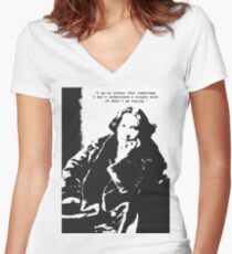 Oscar Wilde Women's Fitted V-Neck T-Shirt