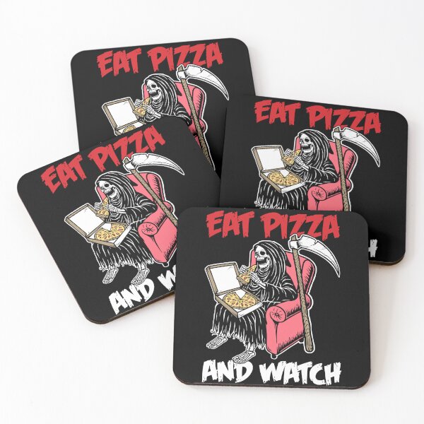 Item preview, Eat Pizza and Watch Horror Movies designed and sold by ArtMeetsPizza.