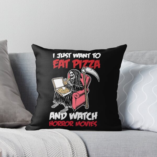 Item preview, Eat Pizza and Watch Horror Movies designed and sold by ArtMeetsPizza.
