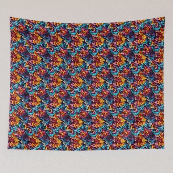 Item preview, Flowered Paper Art Pattern designed and sold by BlossomHound.