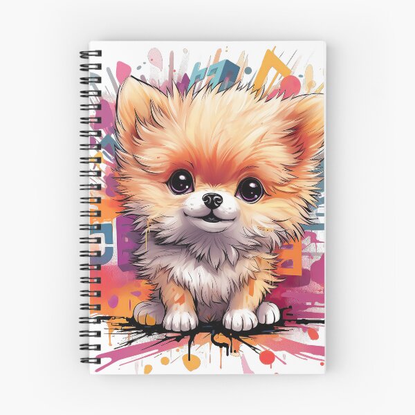 Item preview, Pomeranian with graffiti designed and sold by kentHdesigns.