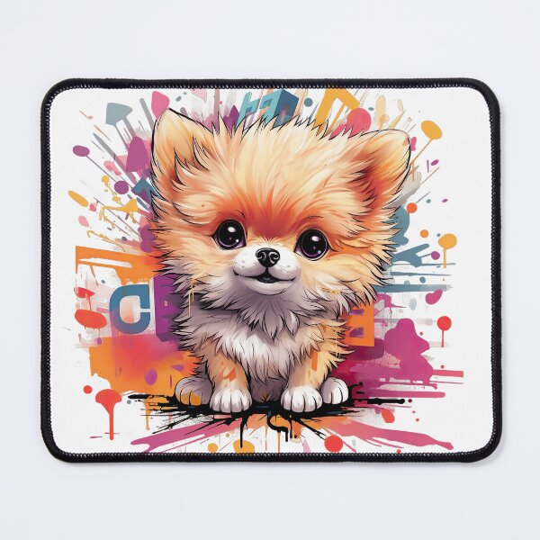 Item preview, Pomeranian with graffiti designed and sold by kentHdesigns.