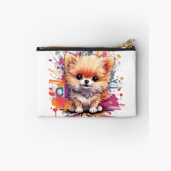 Item preview, Pomeranian with graffiti designed and sold by kentHdesigns.