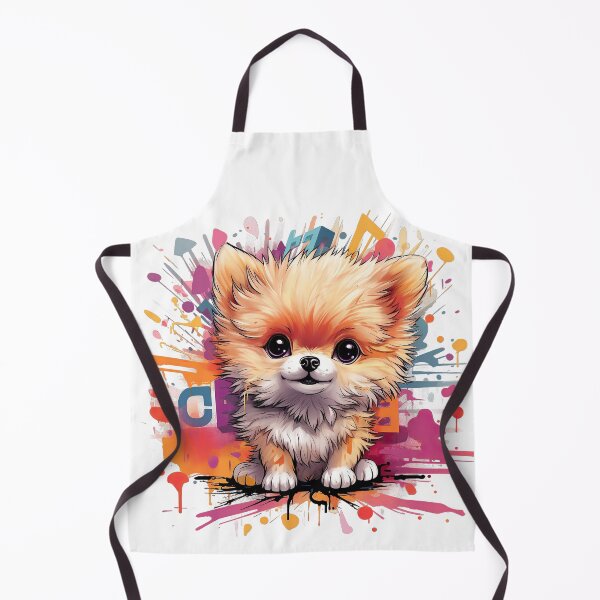 Item preview, Pomeranian with graffiti designed and sold by kentHdesigns.