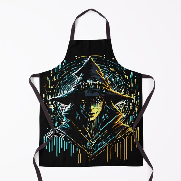 Item preview, Glitched Cyberpunk Sorceress: A Dark Halloween Masterpiece designed and sold by H Jonas.