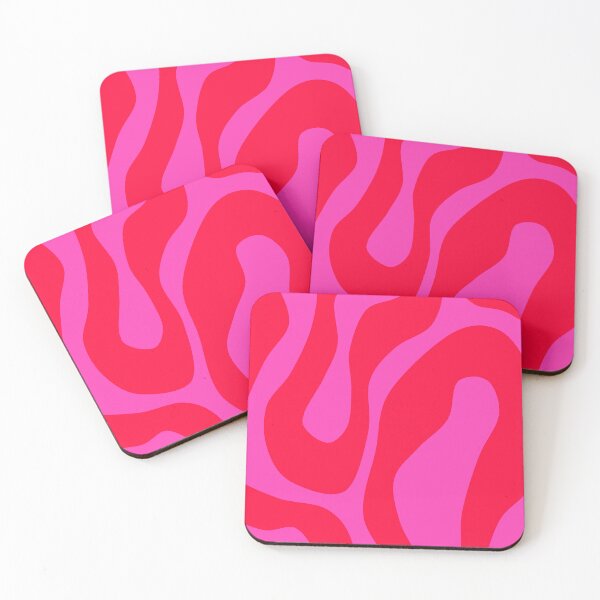 Item preview, Bold Vivid Swirl Pattern in Pink and Neon Red designed and sold by Deutschic.