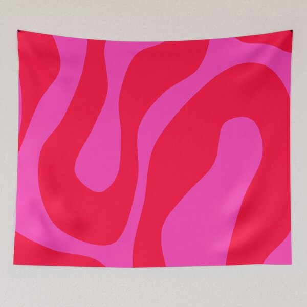 Item preview, Bold Vivid Swirl Pattern in Pink and Neon Red designed and sold by Deutschic.