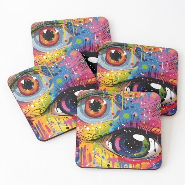 Artikelvorschau, Abstrakte bunte Augen entworfen und verkauft von Snifferius.