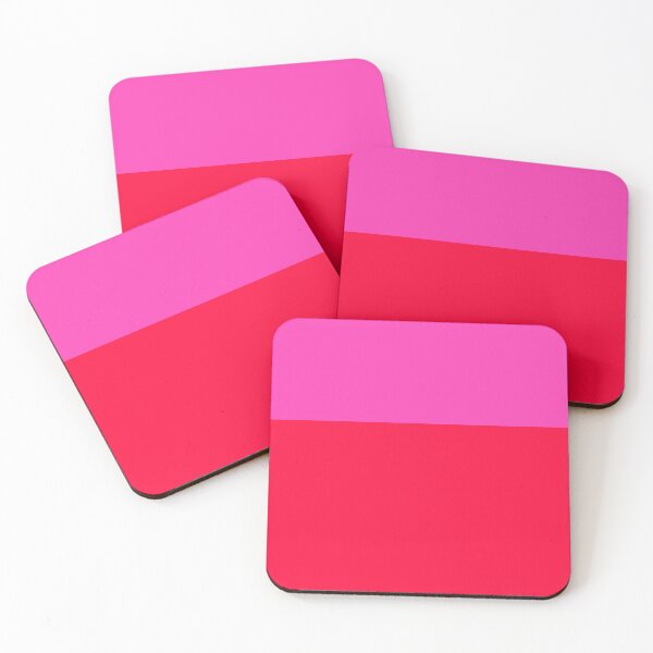 Item preview, Bold Vivid Pink and Neon Red Colorblock designed and sold by Deutschic.