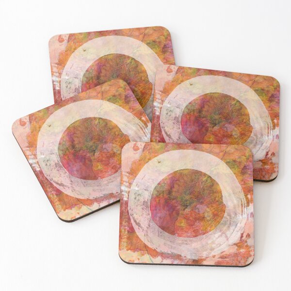 Item preview, Warm Embers Orange And White Enso Art designed and sold by Sharon Cummings Art.