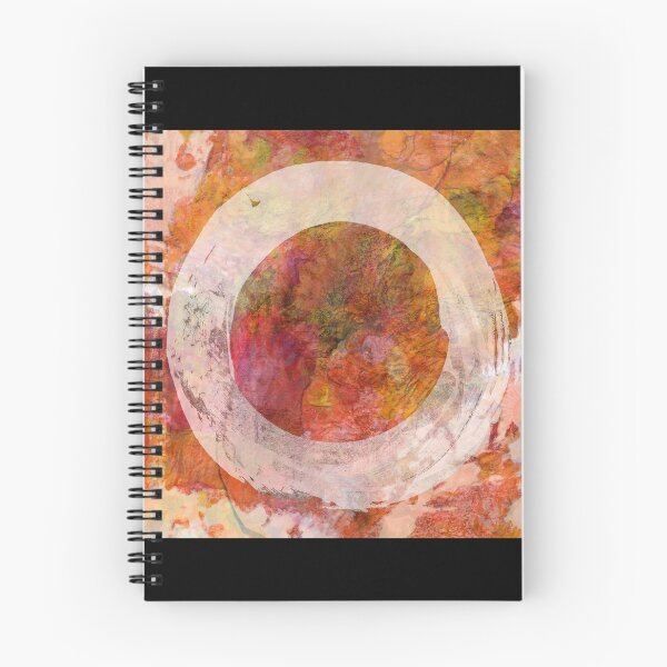 Item preview, Warm Embers Orange And White Enso Art designed and sold by Sharon Cummings Art.