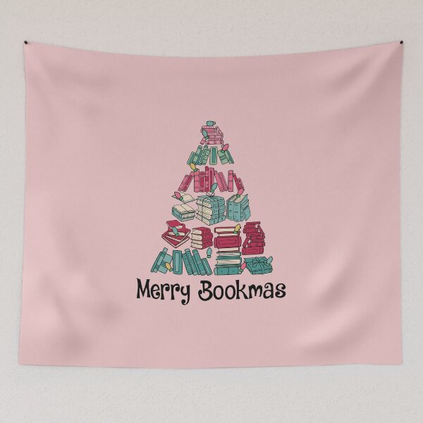 Item preview, Merry Bookmas Christmas Reader Book Lover  designed and sold by ArtMeetsPizza.