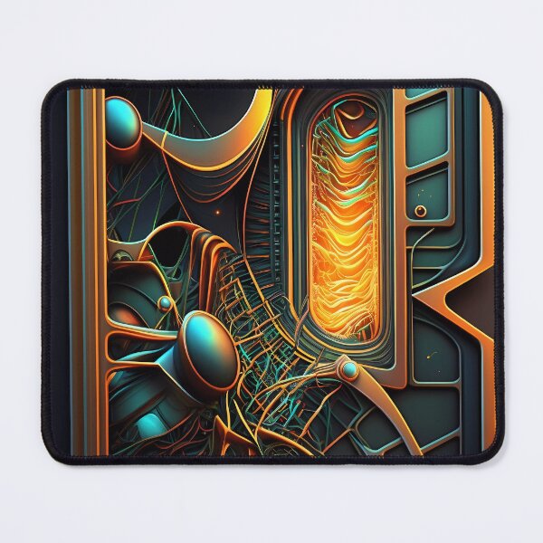 Item preview, “Cyberpunk Mosaic: Futuristic Circuit Art” designed and sold by Art-Vortex-fr.