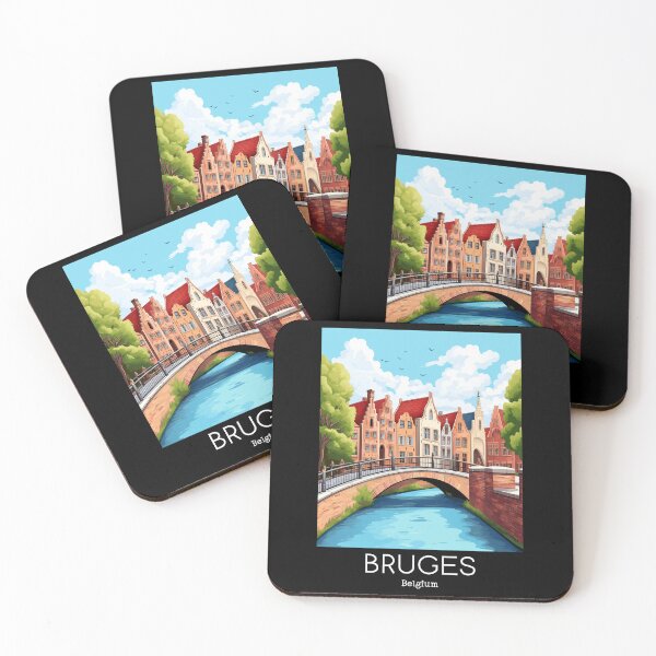 Item preview, A Vintage Travel Illustration of Bruges - Belgium designed and sold by GoodOldVintage.