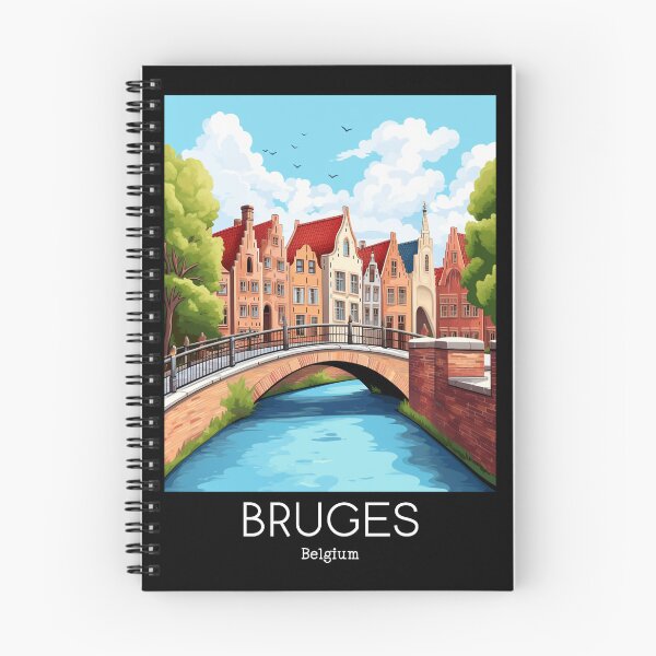 Item preview, A Vintage Travel Illustration of Bruges - Belgium designed and sold by GoodOldVintage.