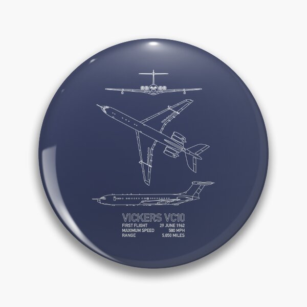 Item preview, Infografía de planos de avión cisterna de combustible militar británico Vickers VC10 designed and sold by MilitaryMart.