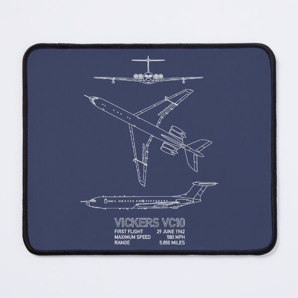 Item preview, Vickers VC10 British Military Fuel Tanker Plane Blueprints Infographic designed and sold by MilitaryMart.