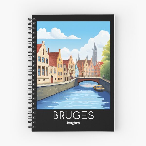 Item preview, A Vintage Travel Illustration of Bruges - Belgium designed and sold by GoodOldVintage.