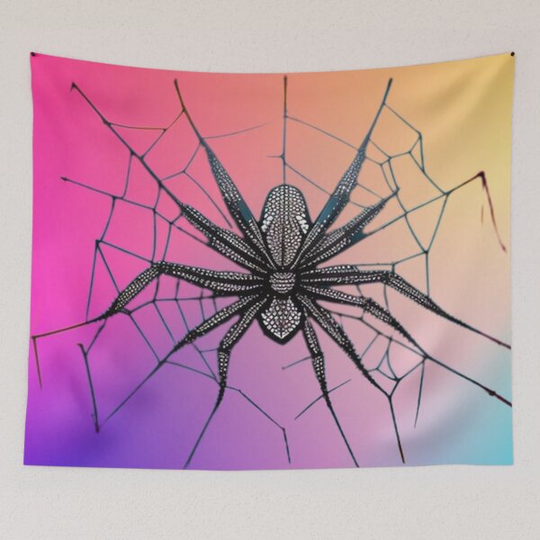 Item preview, Spider on spider web graffiti designed and sold by JaroDesign2023.