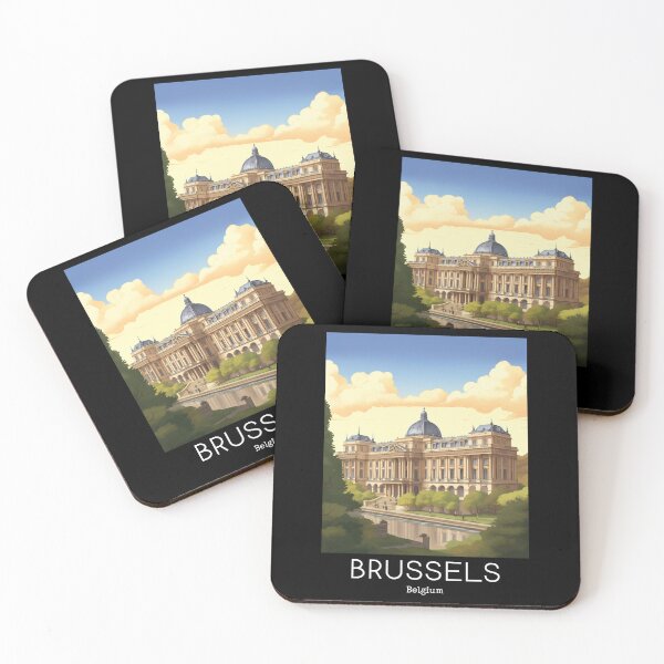 Item preview, A Vintage Travel Illustration of Brussels - Belgium designed and sold by GoodOldVintage.