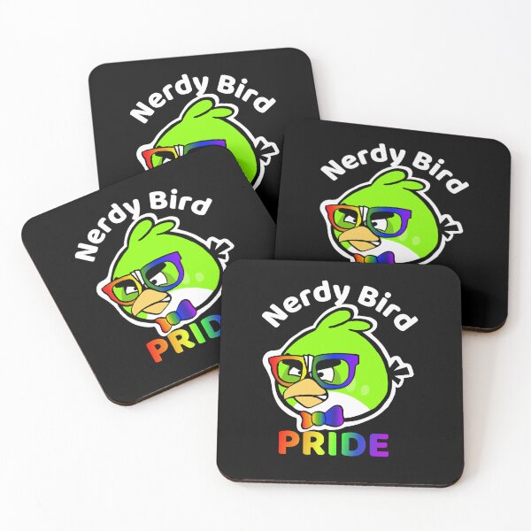 Item preview, Nerdy Bird Pride White Letters designed and sold by acupandspoonie.