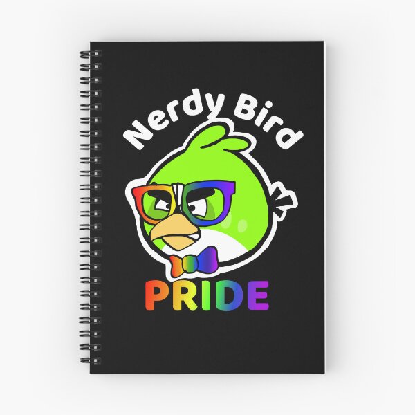 Item preview, Nerdy Bird Pride White Letters designed and sold by acupandspoonie.
