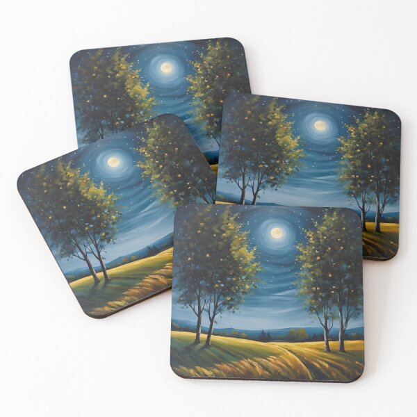 Item preview, Harmony of Midnight Trees designed and sold by AJSRPrints.