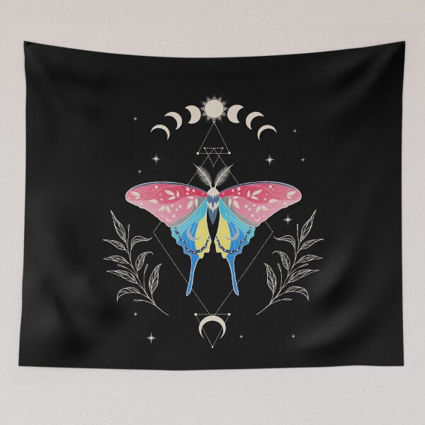 Item preview, Genderflux Luna Moth LGBT Pride Flag designed and sold by Clara Hollins.
