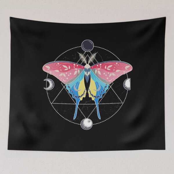 Item preview, Genderflux Luna Moth LGBT Pride Flag designed and sold by Clara Hollins.