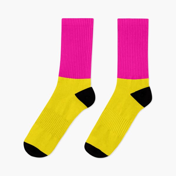 Item preview, Bold Vivid Neon Pink and Yellow Colorblock designed and sold by Deutschic.