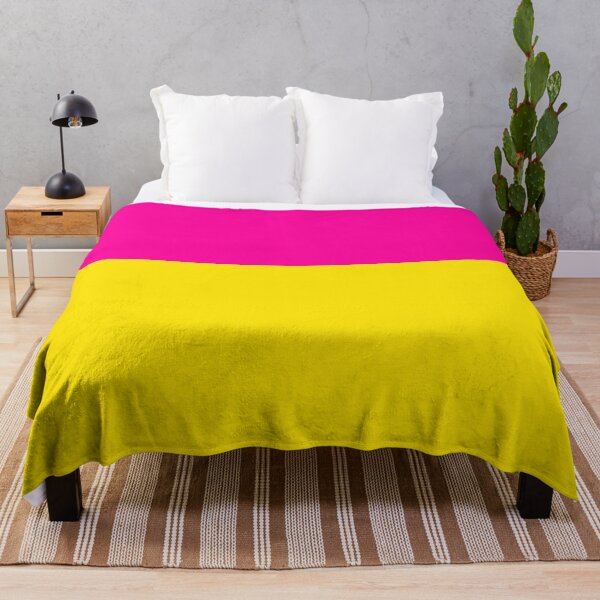 Item preview, Bold Vivid Neon Pink and Yellow Colorblock designed and sold by Deutschic.